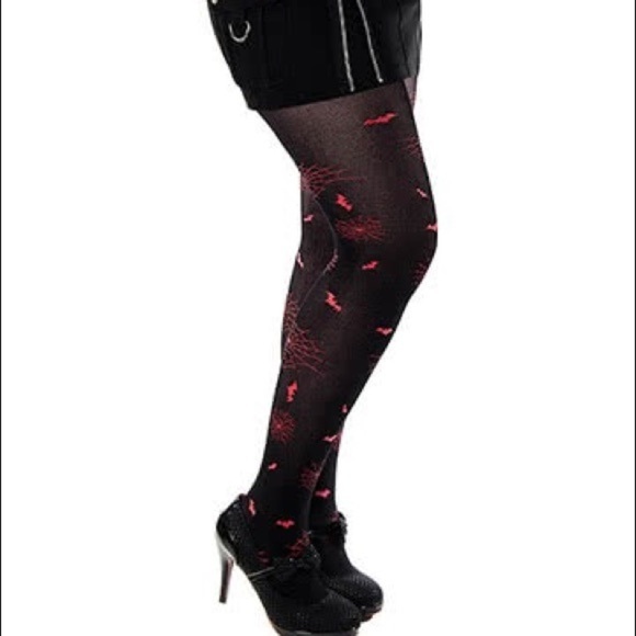 Blue Banana of the UK Accessories - Spider Web and Bat Halloween Tights 🍁3 for $15
